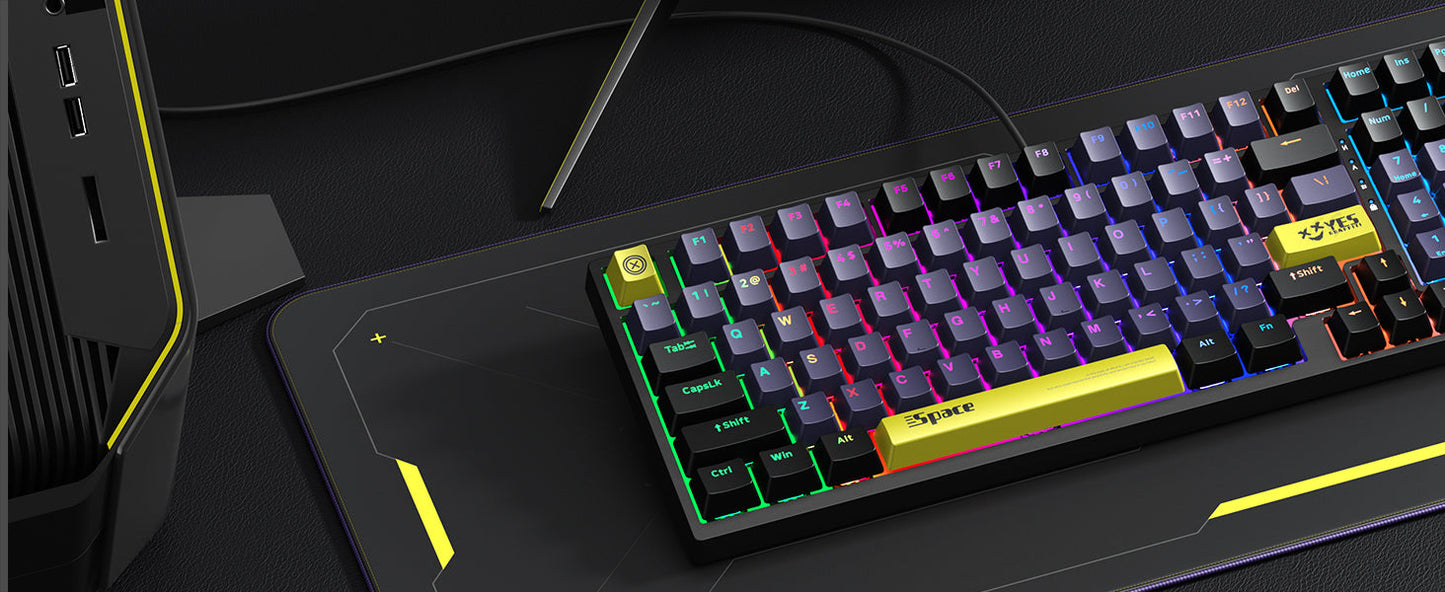 ONIKUMA G38 Mechanical Feel Gaming Keyboard, RGB Backlit, for PC, Laptop, PS4, PS5